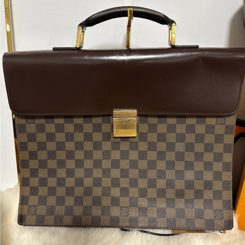 Louis Vuitton laptop Brown Checkered Men's Bag